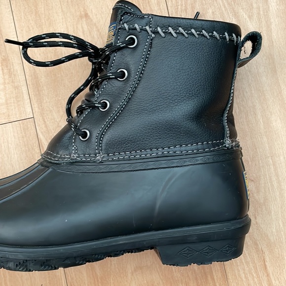 Pendleton Leather Upper Short Duck Boot Brown 9 - Picture 7 of 10